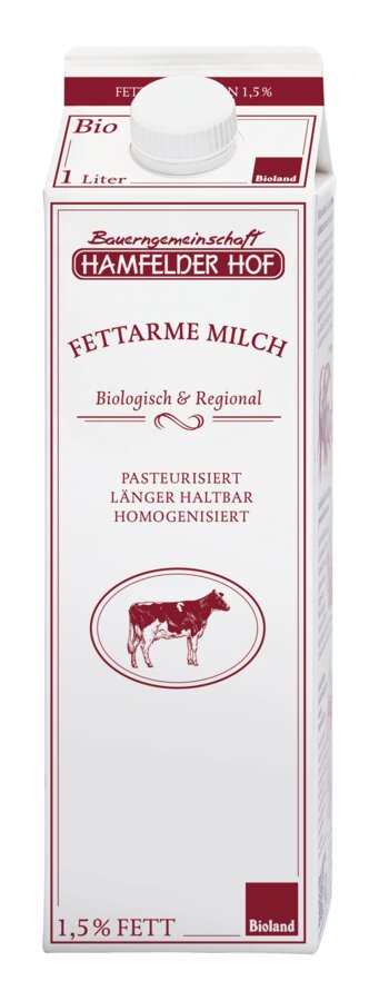 Hamfelder Hof Fettarme Milch 1,5% Bio