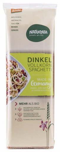Dinkel-Vollkorn-Spaghetti Bio