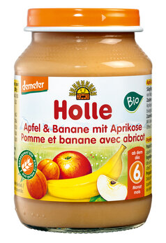 Apfel & Banane mit Aprikose Bio