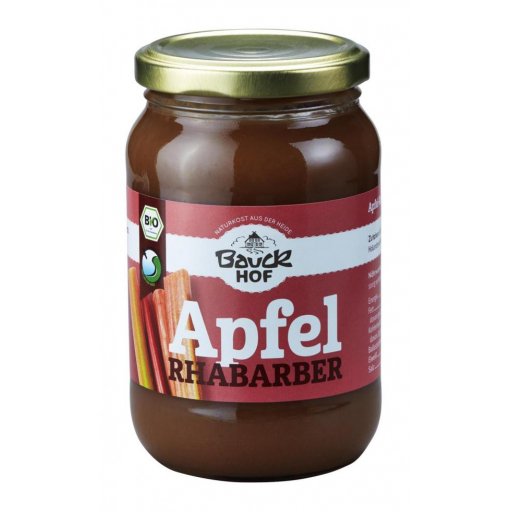 Apfel-Rhabarbermus, gesüßt, Mecklenburg-Mus Bio