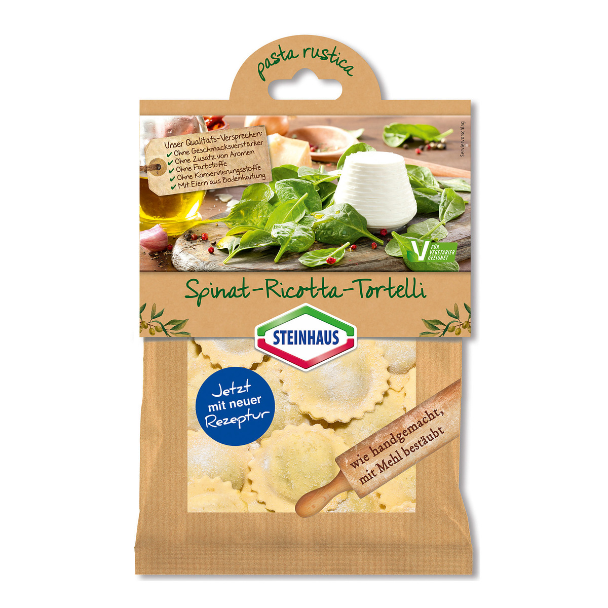 Steinhaus Spinat-Ricotta Tortelli 200g