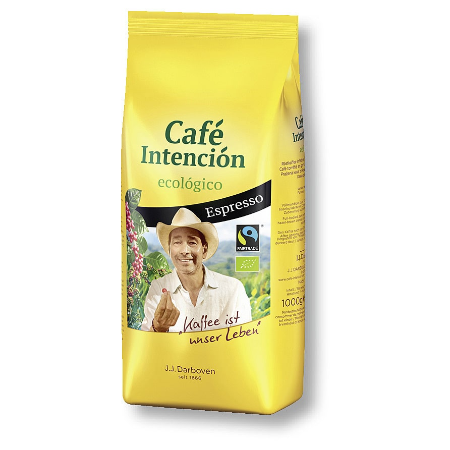 Darboven Cafe Intencion Espresso, ganzen Bohnen 1000g Bio