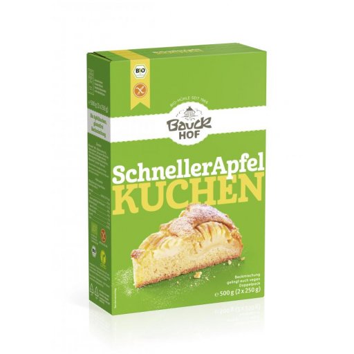 Schneller Apfelkuchen - Backmischung (2x250g) Bio