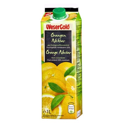 Wesergold Orangen-Nektar 1L