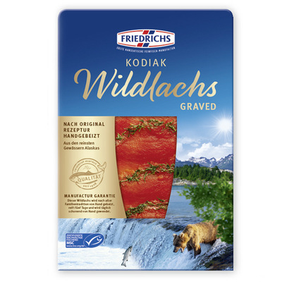 Kodiak Wildlachs graved frisch