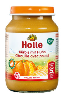 Kürbis mit Huhn (BID -Fleisch) Bio