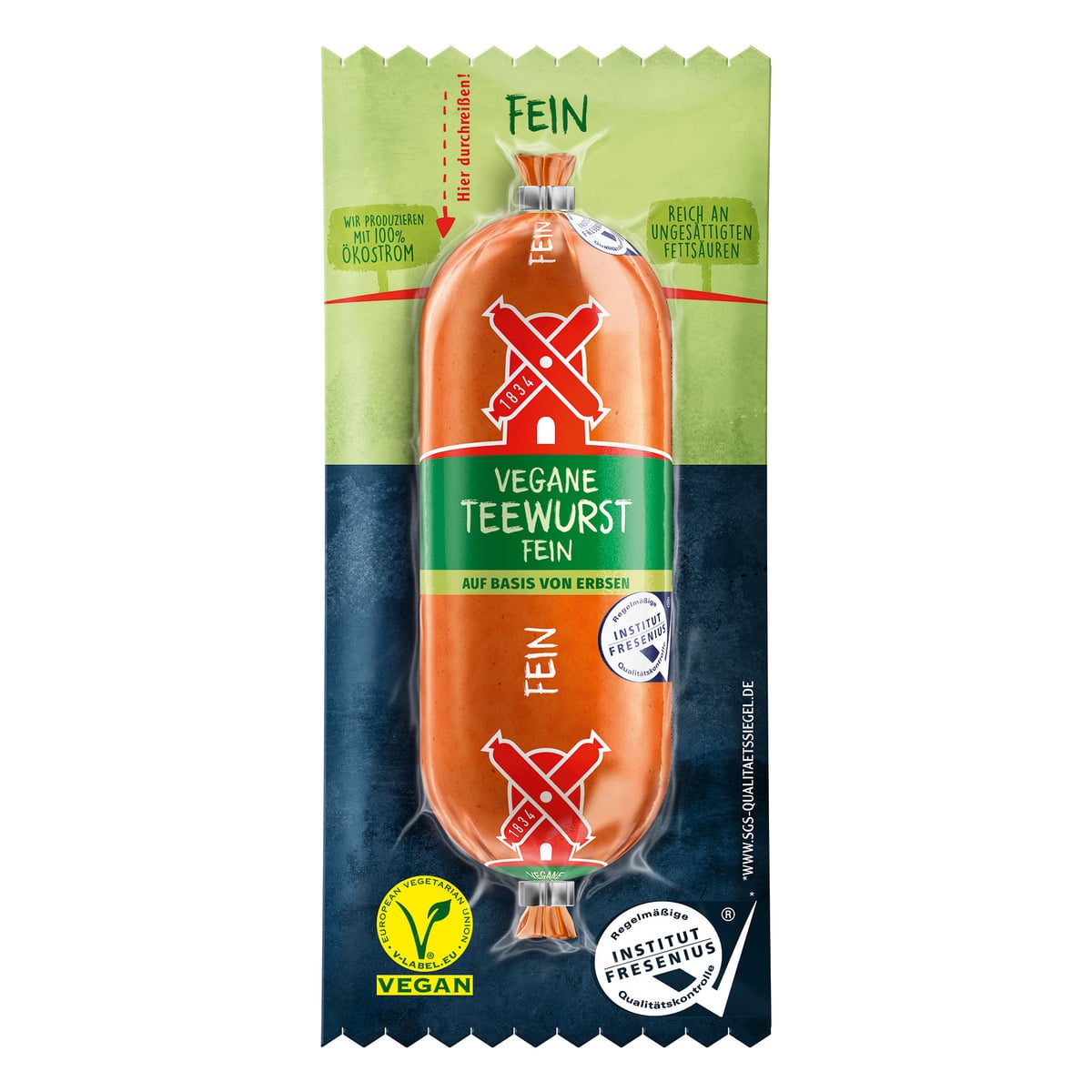 Rügenwalder Mühle Vegane Teewurst Fein 100g