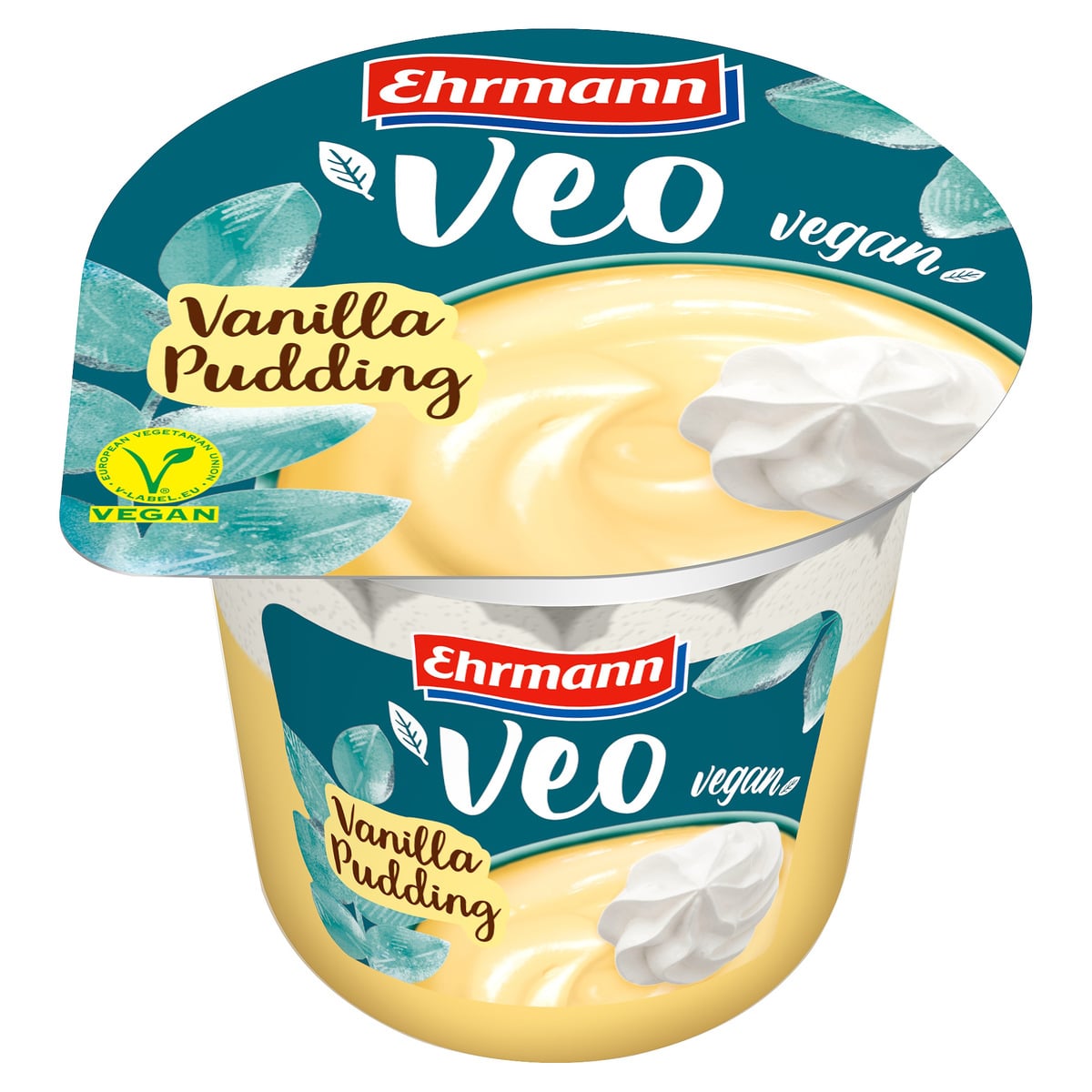 Ehrmann Veo Vegan Pudding mit Topping Vanille 175g