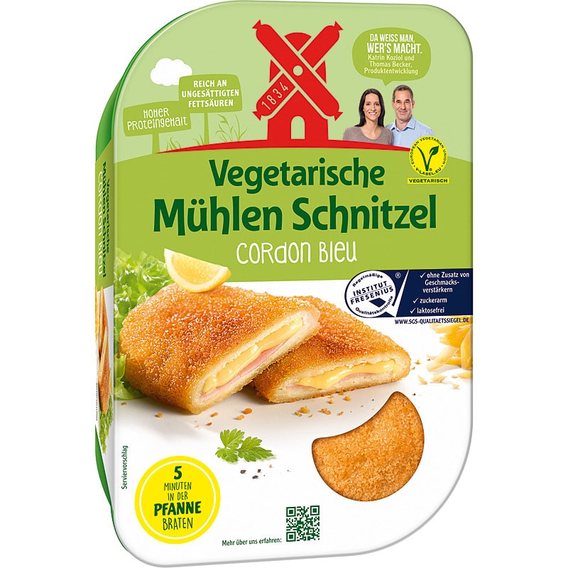 Rügenwalder Mühlen Schnitzel Cordon Bleu vegetarisch 2x100g