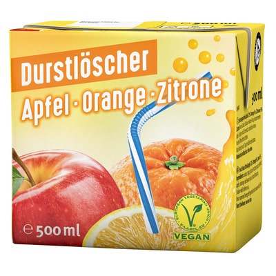 Durstlöscher Apfel-Orange-Zitrone  12 x 0,5L 