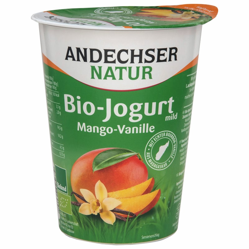 Andechser Jogurt Mango-Vanille 400g Bio