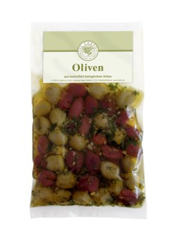 Oliven-Mix ohne Stein mariniert Bio