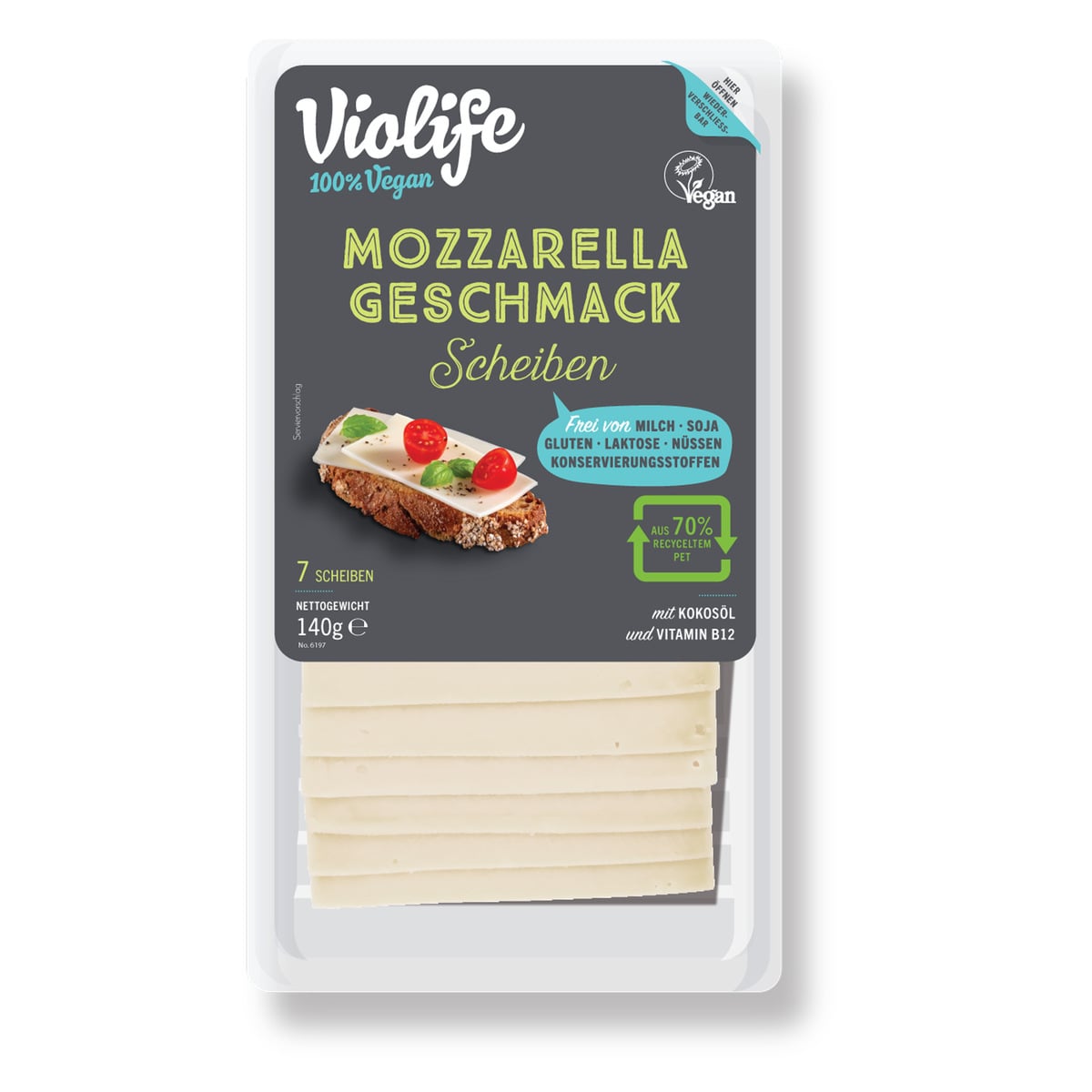 Violife Scheiben Mozzarella Geschmack 140g