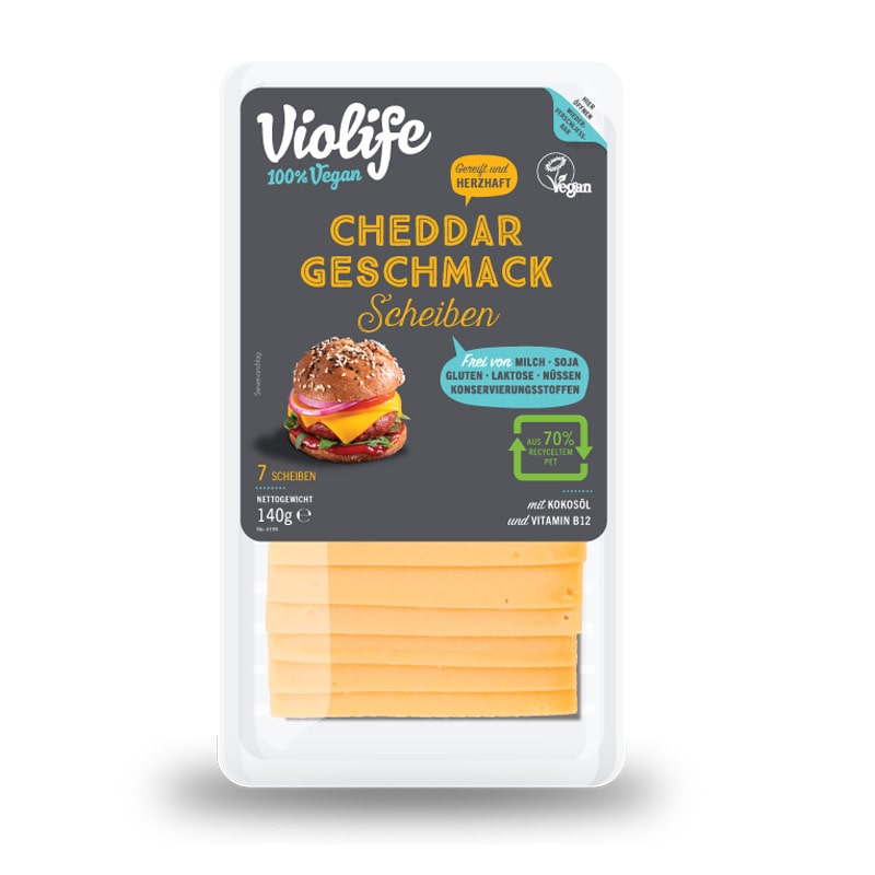 Violife Cheddar Geschmack in Scheiben 140g