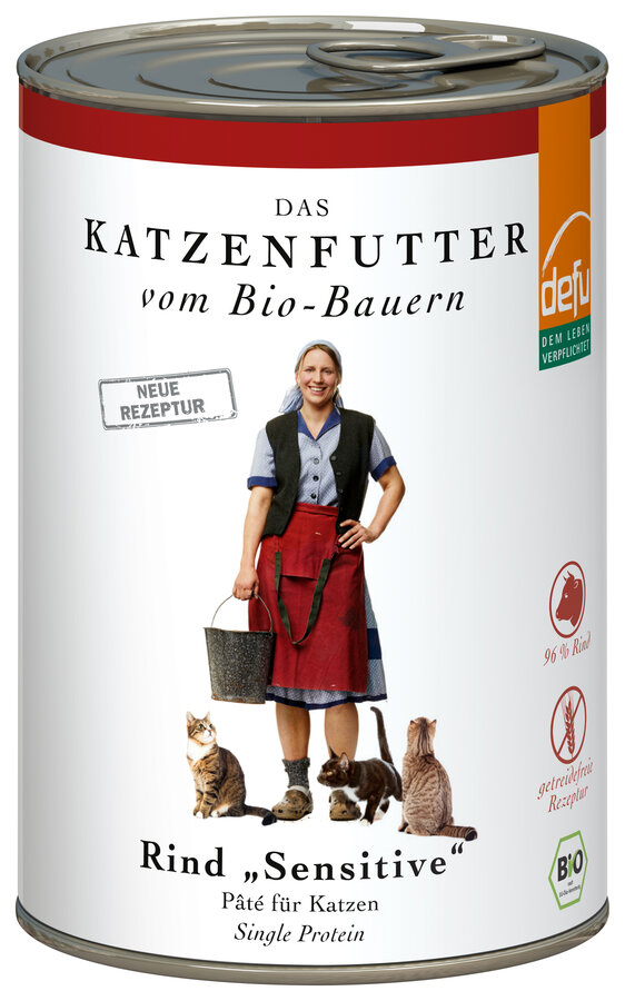 Katzen Nassfutter Rind Bio