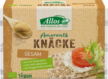 Allos Amaranth-Knäckebrot mit Sesam Bio
