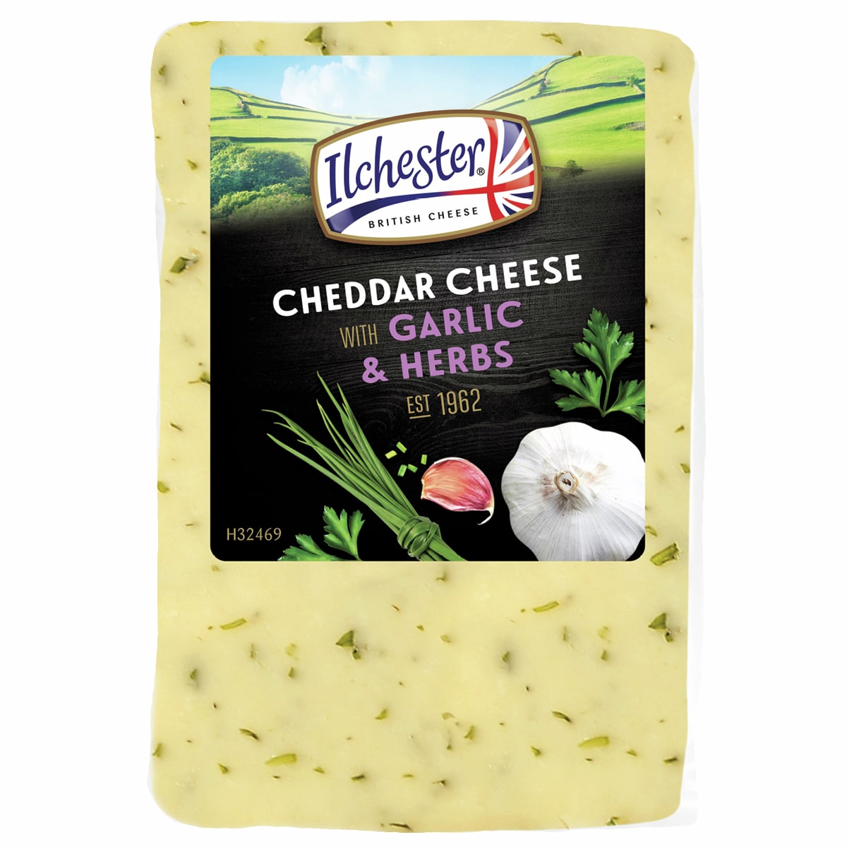 Ilchester Cheddar Cheese Knoblauch und Kräuter 150g