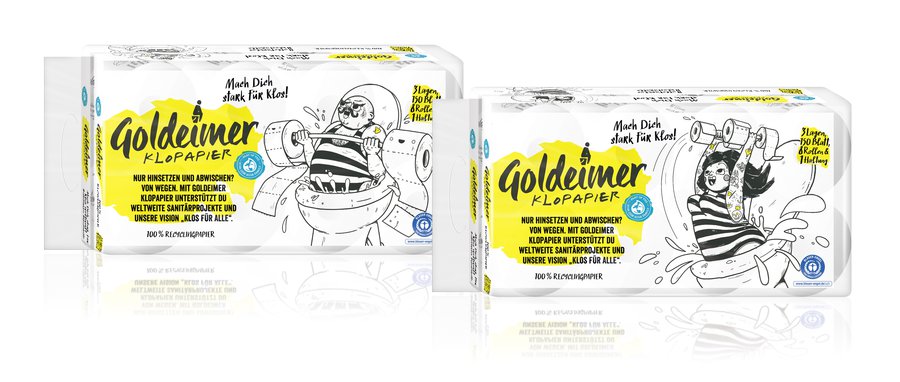 Goldeimer Klopapier 3-lagig Recycling