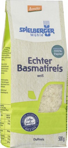 Echter Basmatireis, weiß Bio