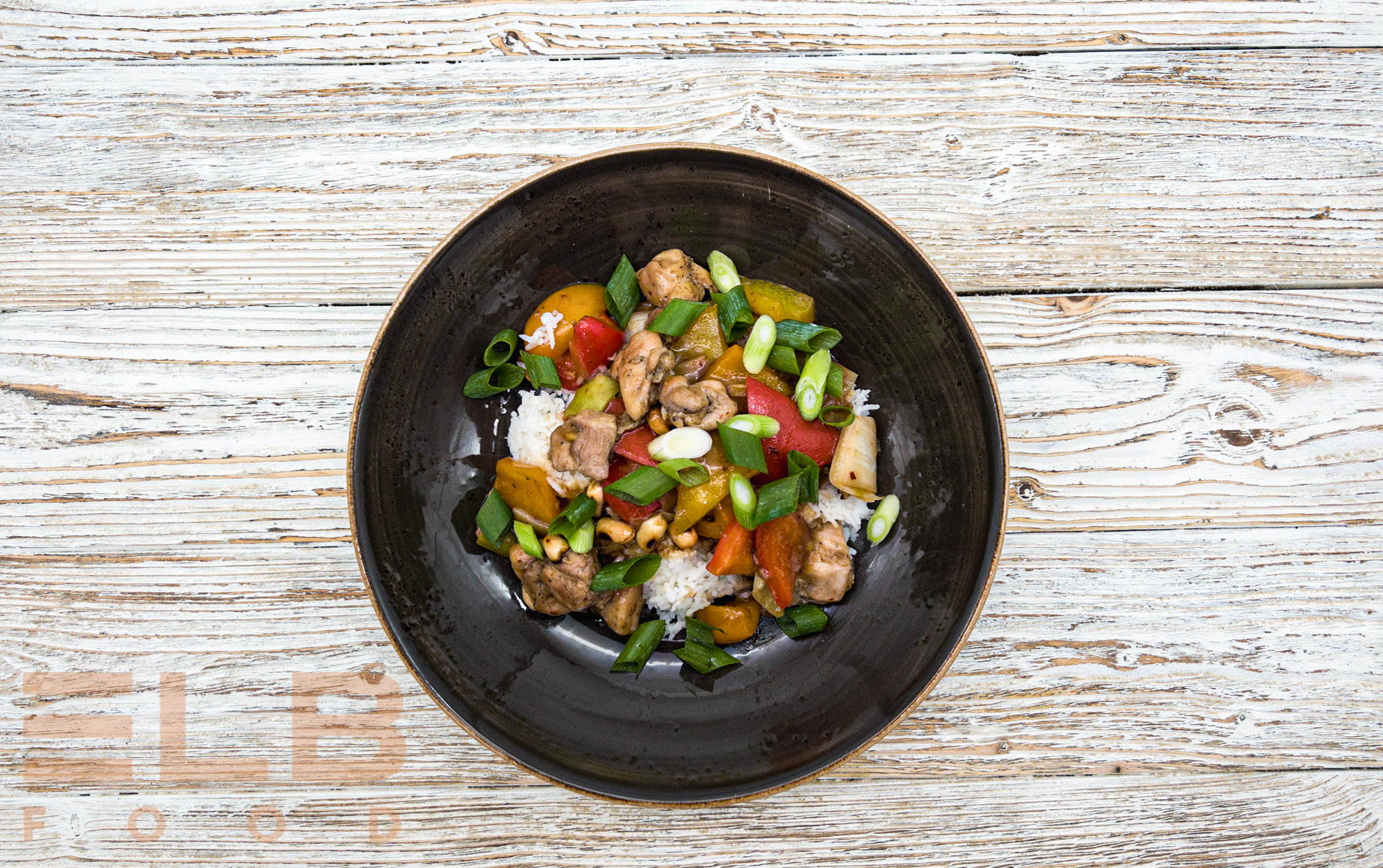 Hähnchen Kung Pao mit Reis