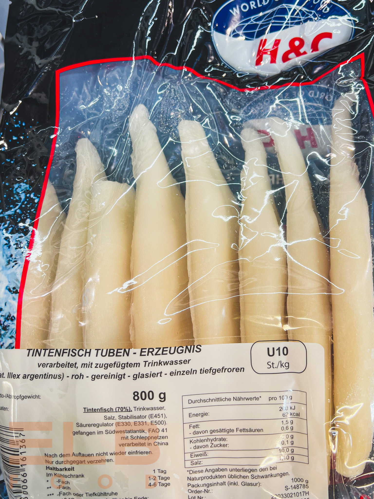 Tintenfisch Tuben (1kg)