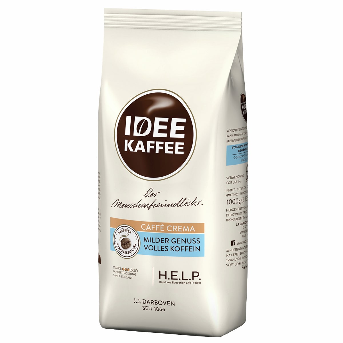  Idee Kaffee CAFFÈ CREMA 1000g Bohnen