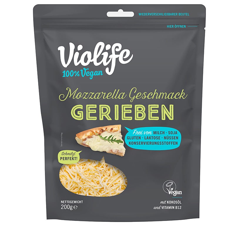 Violife Veganer Mozzarella Geschmack gerieben 200g