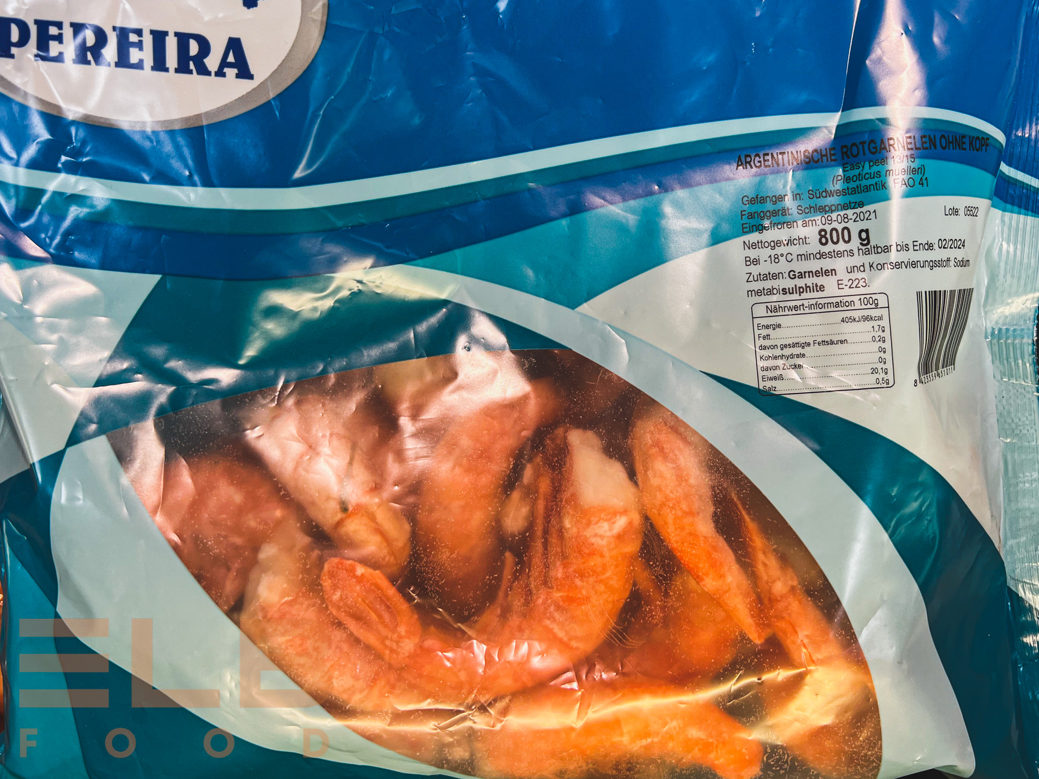 Rotgarnelen mit Schale 13/15 (800g)